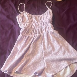 Lavender Women's Floral Romper